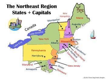 states capitals interactive powerpoints   regions   usa