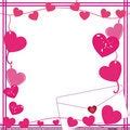 valentine love letter border stock images