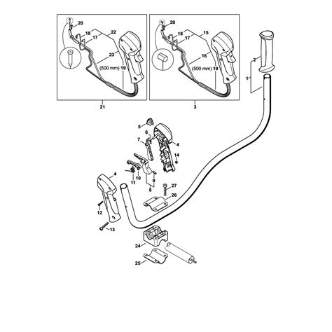 stihl km  rc  engine km  rc  parts diagram bike handle km