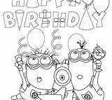 Birthday Happy Coloring Pages Boys Card Printable Color Getcolorings sketch template