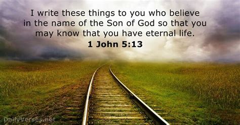 1 John 5 13 Bible Verse