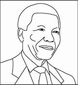 Mandela Nelson Coloring Drawing Timeline Africa Enchantedlearning Getdrawings Pages South African History sketch template