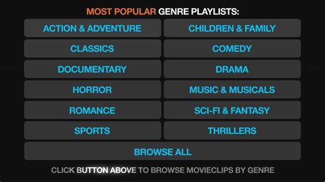 browse movie clips by genre youtube