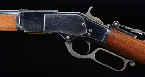 lot detail  fantastic winchester  model  rifle  blued receiver  set trigger