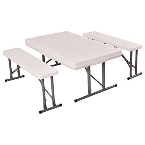 Giantex Table And Benches Set Chair Seat Folding Picnic Patio Garden