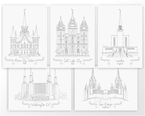 printable lds temple coloring pages melonheadz lds illustrating