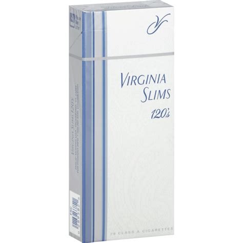 Virginia Slims Cigarettes Class A 120 S Silver Pack
