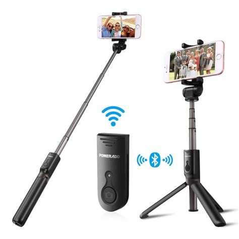 Poweradd Ultra Portable Aluminum Bluetooth Selfie Stick With Tripod