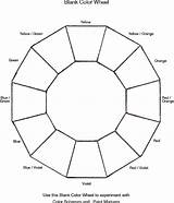 Color Wheel Chart Mixing Template Pdf sketch template