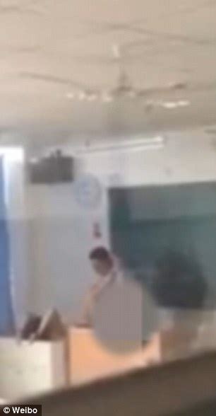 Chinese Tutor ‘caught On Camera Having Sex In A Classroom