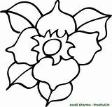 Coloring Pages Flower Single Simple Clipart Printable Color Kids Printing Thumb Treehut May Clipartbest Getcolorings Teachers Too Used sketch template