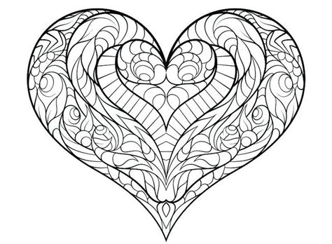heart design coloring pages  adults  love coloring pages heart