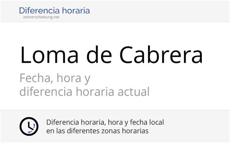 hora actual en loma de cabrera república dominicana