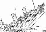 Titanic Sinking sketch template