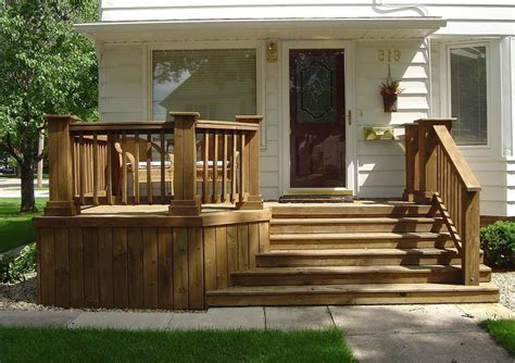 wood front porches designs    trailer