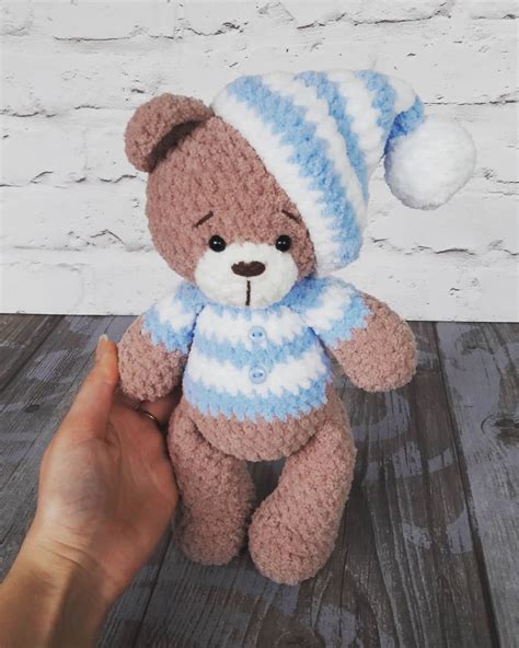 crochet pattern teddy bear amigurumi amiguroom toys