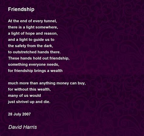 famous poems  friendship