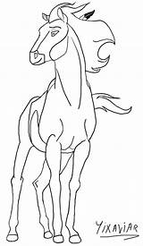 Coloring Stallion Designlooter Pages Cimarron Spirit Draw Kids 38kb sketch template