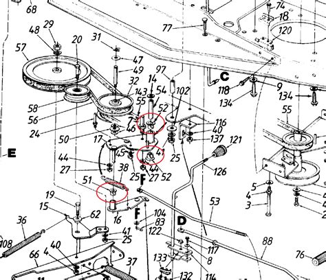 mtd  mower deck belt diagram alternator
