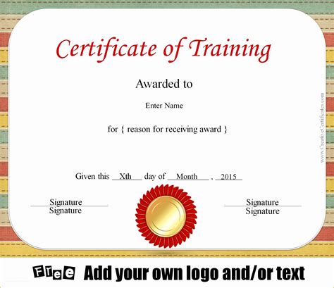customizable certificate templates    certificate  training