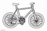 Bike Coloring Pages Mountain Colouring Bicycle Printable Color Getcolorings sketch template