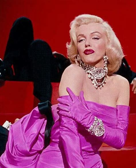 Marilyn On The Set Of Gentleman Prefer Blondes Marilyn Monroe Pink