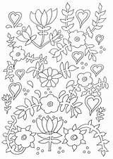 Coloring Flowers Pages Kids Flower Simple Adult Complex Drawing Color Template Getdrawings Patience sketch template