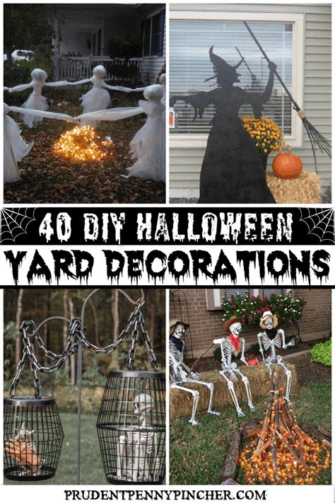 diy halloween yard decorations prudent penny pincher