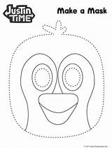 Coloring Justin Squidgy Time Mask Make Template sketch template