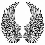 Wings Angel sketch template