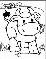 Coloring Pages Chibi Cows Baby Cow Printable Funny Games Educative Kids Educativeprintable sketch template