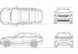 Rover Range Velar Dwg Cad Autocad Drawings Blocks  sketch template