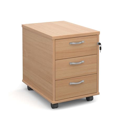 desk  drawer mobile pedestal beech office furniture  bimi