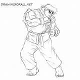 Ryu Fighter Street Draw Drawing Drawingforall sketch template