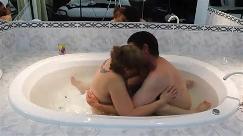 couple enjoy erotic bathtub romantic sex