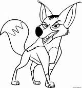 Jackal Coloring Pages Printable Reirei Print sketch template