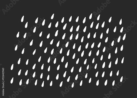 rain drops silhouettes vector illustration stock image  royalty