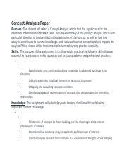 concept analysis paper rubric docx concept analysis paper purpose
