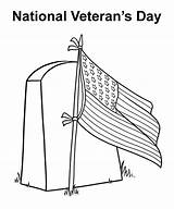 Coloring Veterans Pages Flag Netart Celebrating Cemetary sketch template