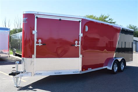 aluminum snowmobile utv trailers custom enclosed  open trailers