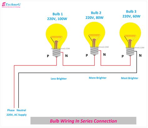 bulb wiring  series  parallel connection etechnog