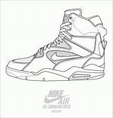 Coloring Pages Nike Jordan Shoe Air Library Clipart Shoes Max sketch template