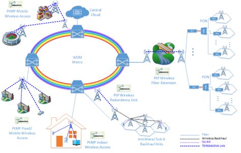 physical network architecture  scientific diagram