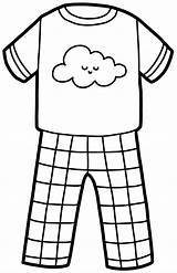 Pajama sketch template