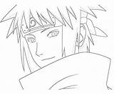 Minato Naruto Coloring Pages Potrait Printable Template sketch template