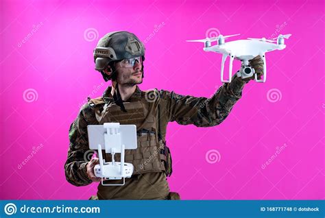 soldier drone pilot technician stock photo image  notebook search