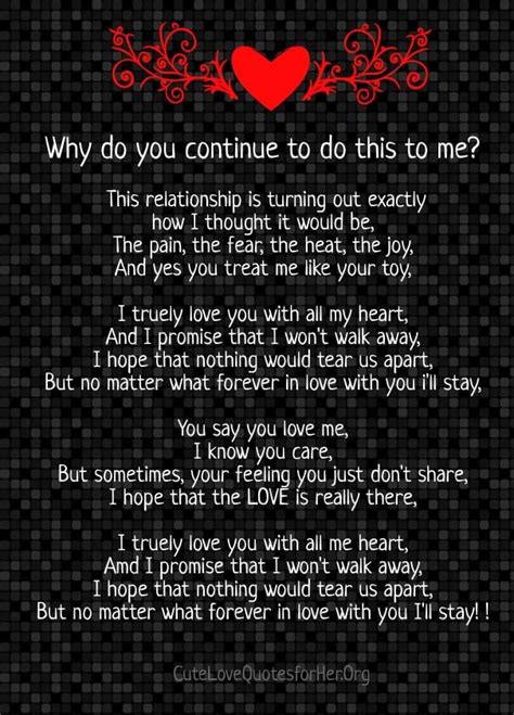 Relationship Poems Troubled Relationship Quotes Poems