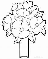 Coloring Flowers Pages Popular sketch template