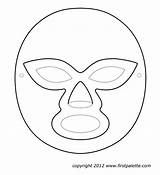 Wrestling Mask Masks Template Mexican Kids Luchador Pages Crafts Lucha Libre Coloring Craft Fun Luchadores Freekidscrafts Pattern Print Para Mayo sketch template