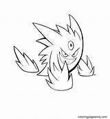 Gengar sketch template